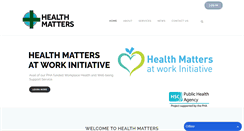 Desktop Screenshot of healthmattersni.com