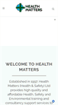Mobile Screenshot of healthmattersni.com