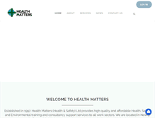 Tablet Screenshot of healthmattersni.com